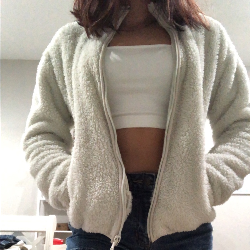 Fluffy winter jacket